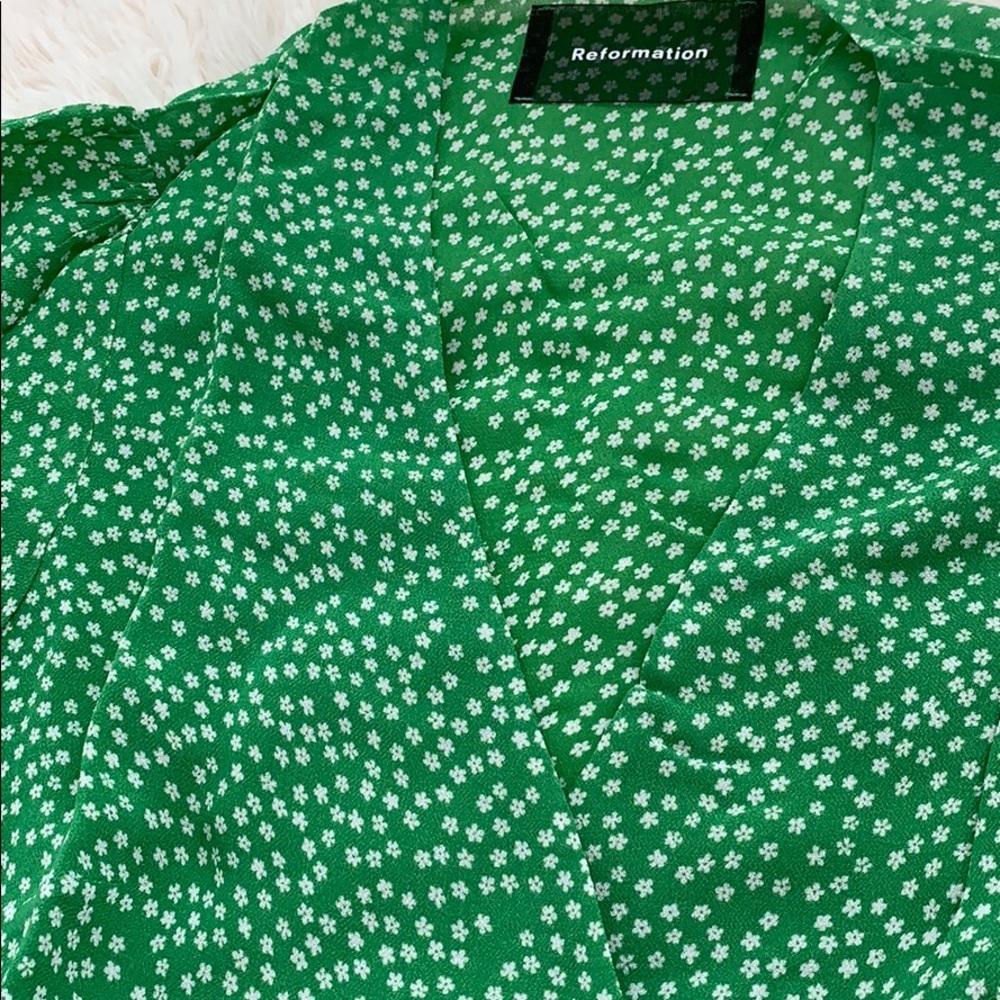NWT reformation dawn wrap mini dress - Picture 6 of 6